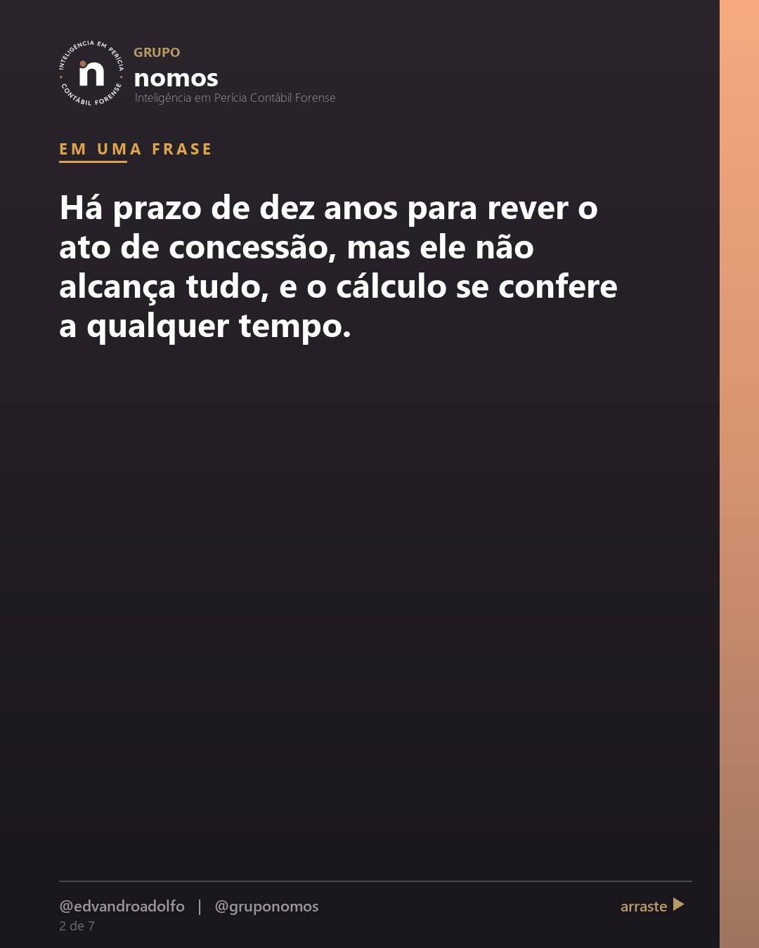 Cartão 2 de 8 do carrossel: Depois que o INSS concede, não dá mais para revisar o benefício.
