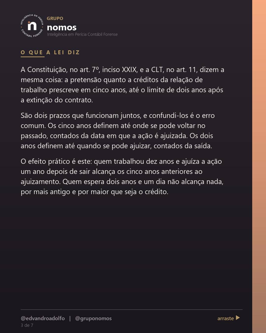 Cartão 3 de 7 do carrossel: Hora extra prescreve em cinco anos, então perdi tudo o que é mais antigo.