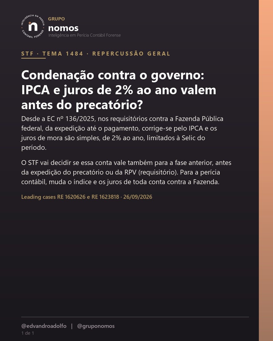 Capa da matéria: Condenação contra o governo: IPCA e juros de 2% ao ano valem antes do precatório?